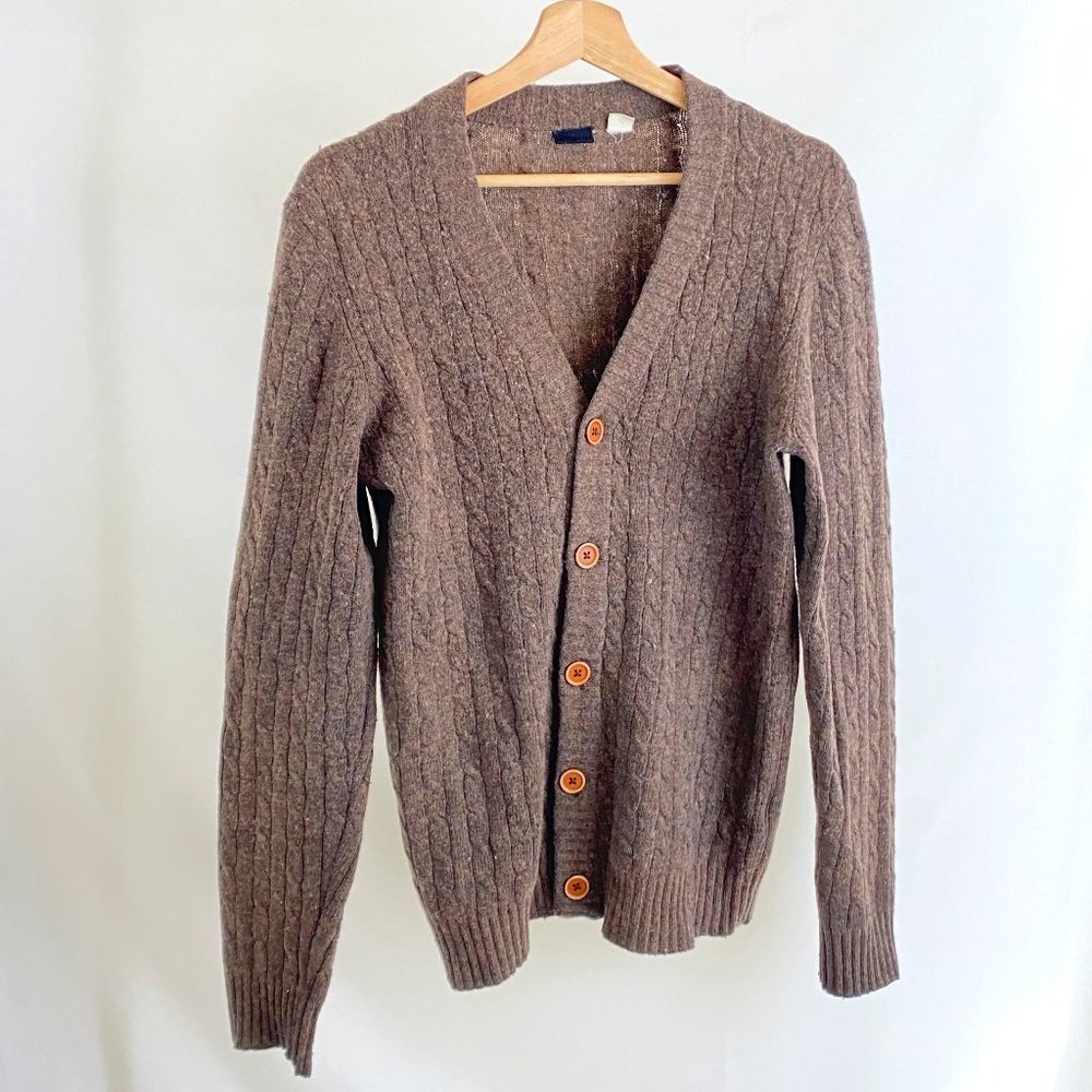 Vintage BDG Urban Outfitters Cardigan Brown Wool Blend Size XS